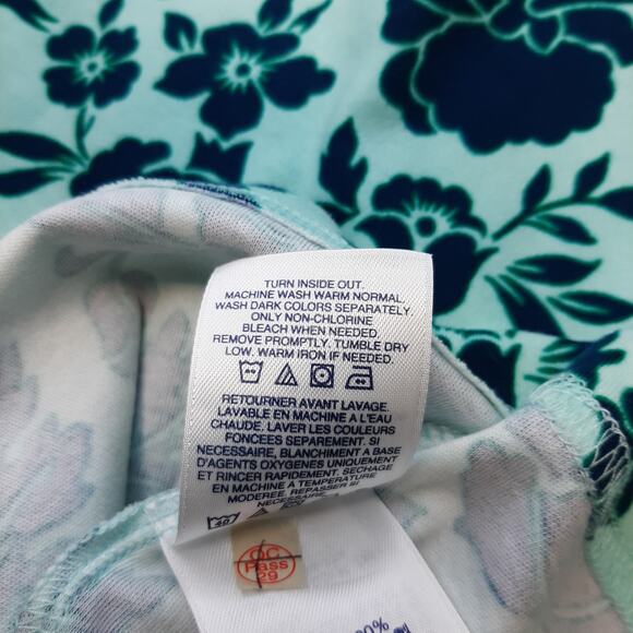 Lands' End Women's Long Sleeve Floral Mock Turtleneck l Size: S (6-8) - Picture 7 of 8